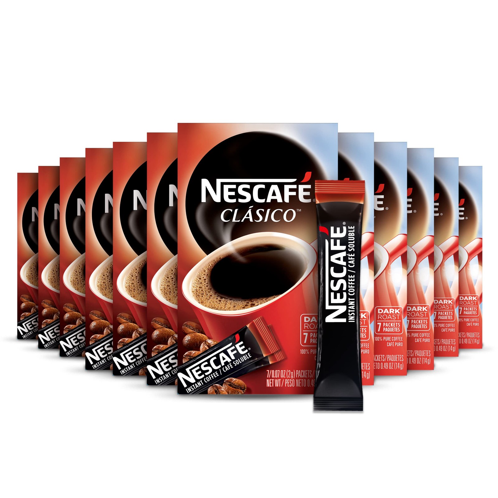 NESCAFE CLASICO Sticks 12(7x.07oz(2g))US 0.49 Ounce (Pack of 12), Clasico NESCAFE CLASICO Sticks 12(7x.07oz(2g))US 0.49 Ounce (Pack of 12), Clasico