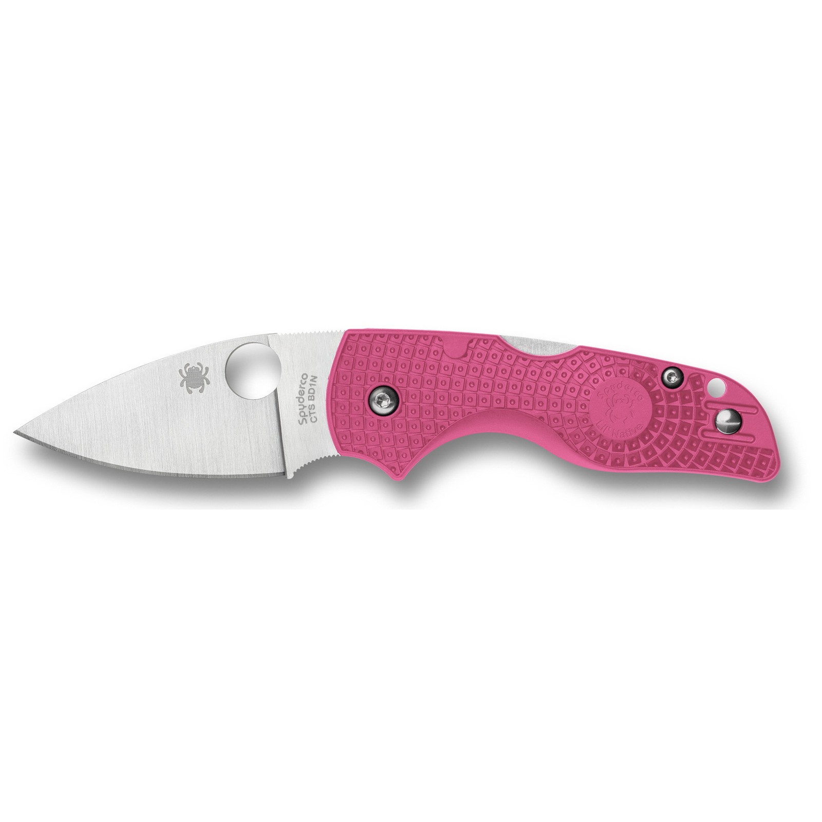 Spyderco Lil Native C230PPN Pink FRN CTS BD1N PlainEdge USA Folding Knife