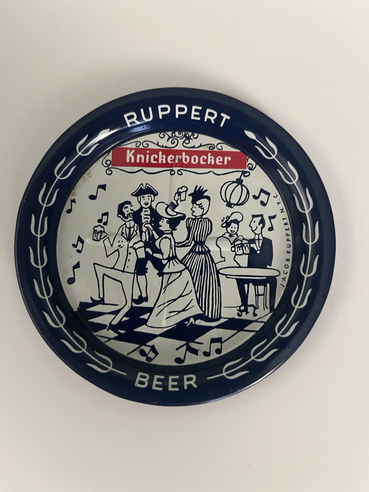 Vintage Rupert Knickerbocker Beer Tip Tray Coaster Party Theme