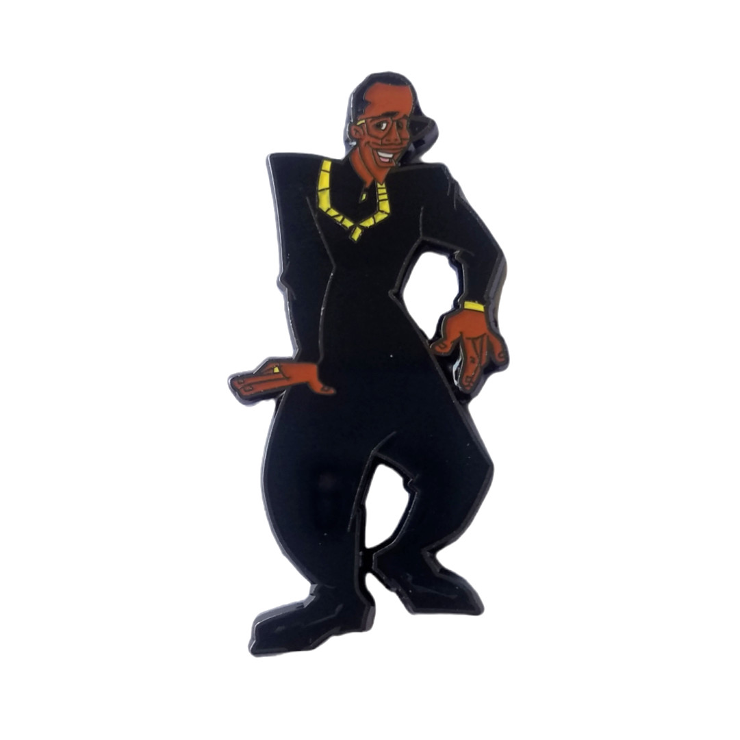 HAMMERMAN MC Hammer Time 90\'s TV Show Cartoon Hat Jacket Tie Tack Lapel Pin