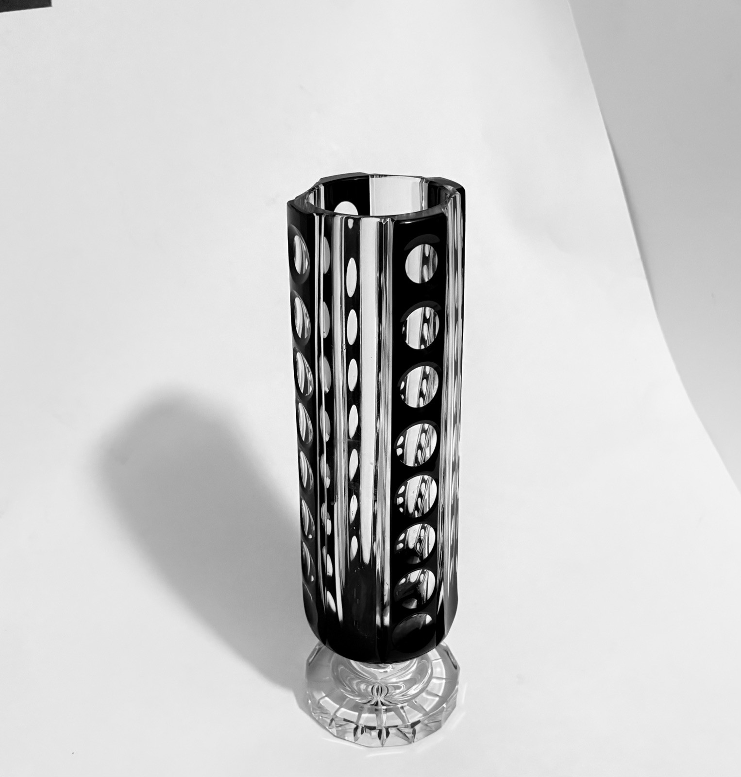 Art Deco Crystal Vase