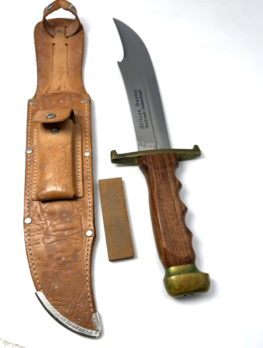 Vintage German Bowie Hunting Survival Knife Dagger African Hunter Carl Schlieier