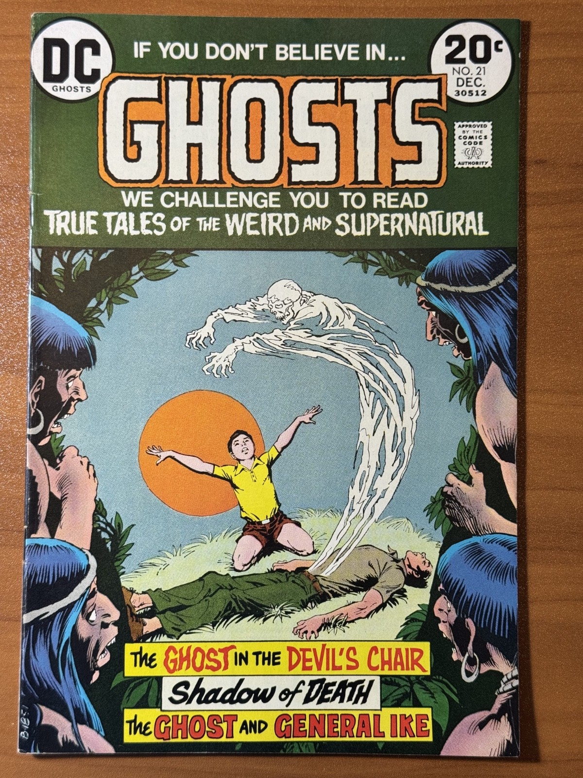 Ghosts #21 Dec 1972 DC Comics Bronze Age Horror Ghost Devil\'s Chair 20¢