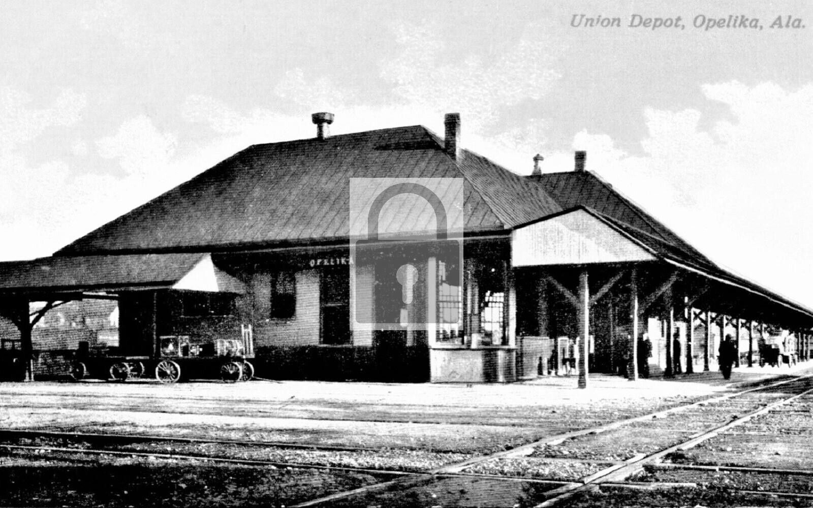 Railroad Train Station Union Depot Opelika Alabama AL - 8x10 Reprint