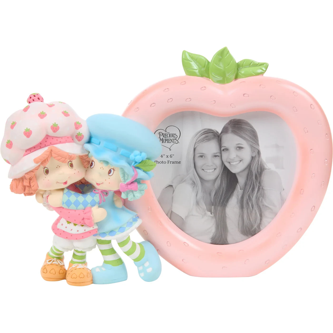 ❦ New PRECIOUS MOMENTS Figurine STRAWBERRY SHORTCAKE Blueberry Photo Frame Vase