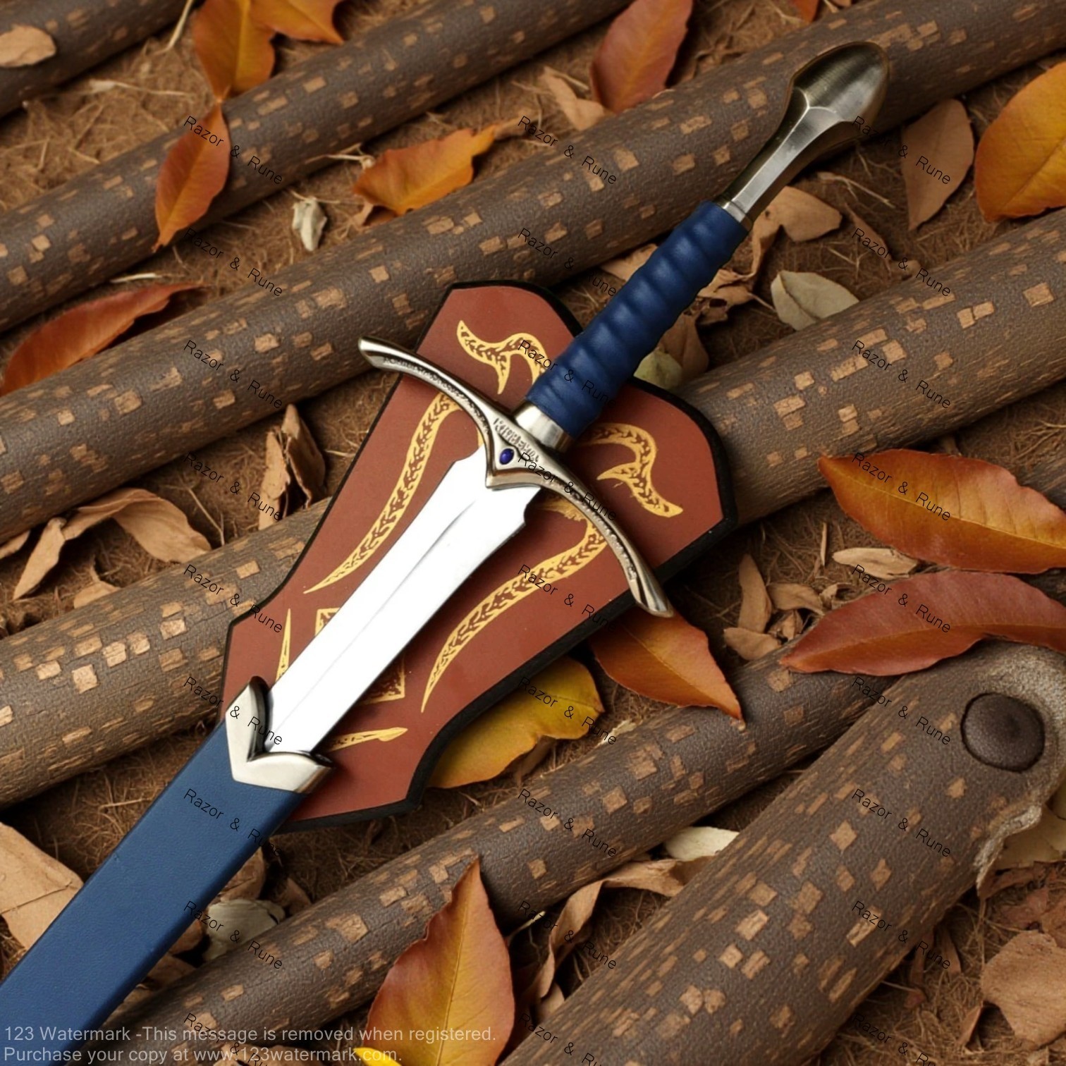 Glamdring Sword w Scabbard Gandalf LOTR Epic Fantasy Medieval Gift For Brother