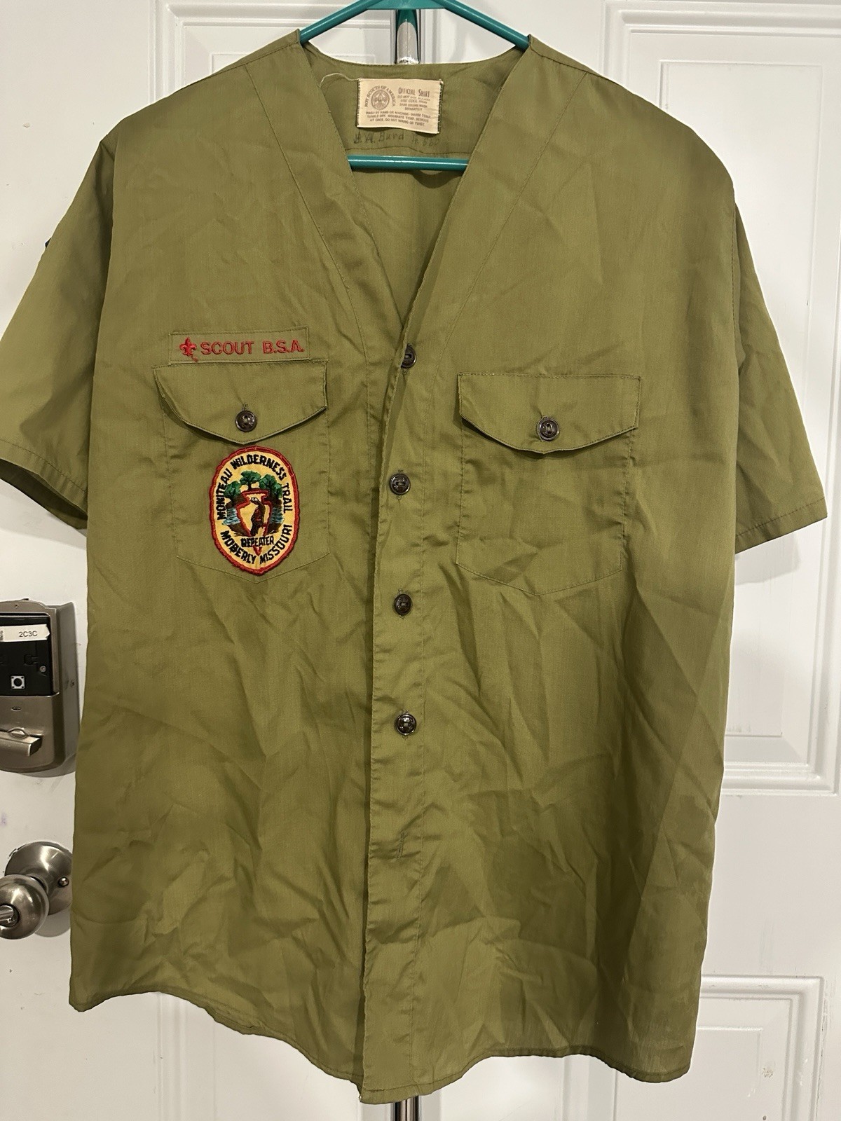 Vintage BSA Scout Shirt 60s Troop 560 Heart of America Council Kansas Missouri 