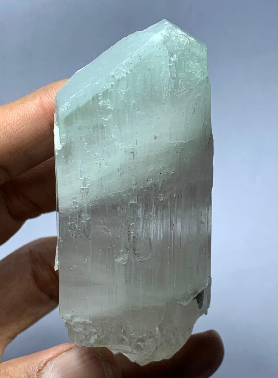 210 Gram Beautiful double Terminated Bi Color Kunzite Crystal from Afghanistan 