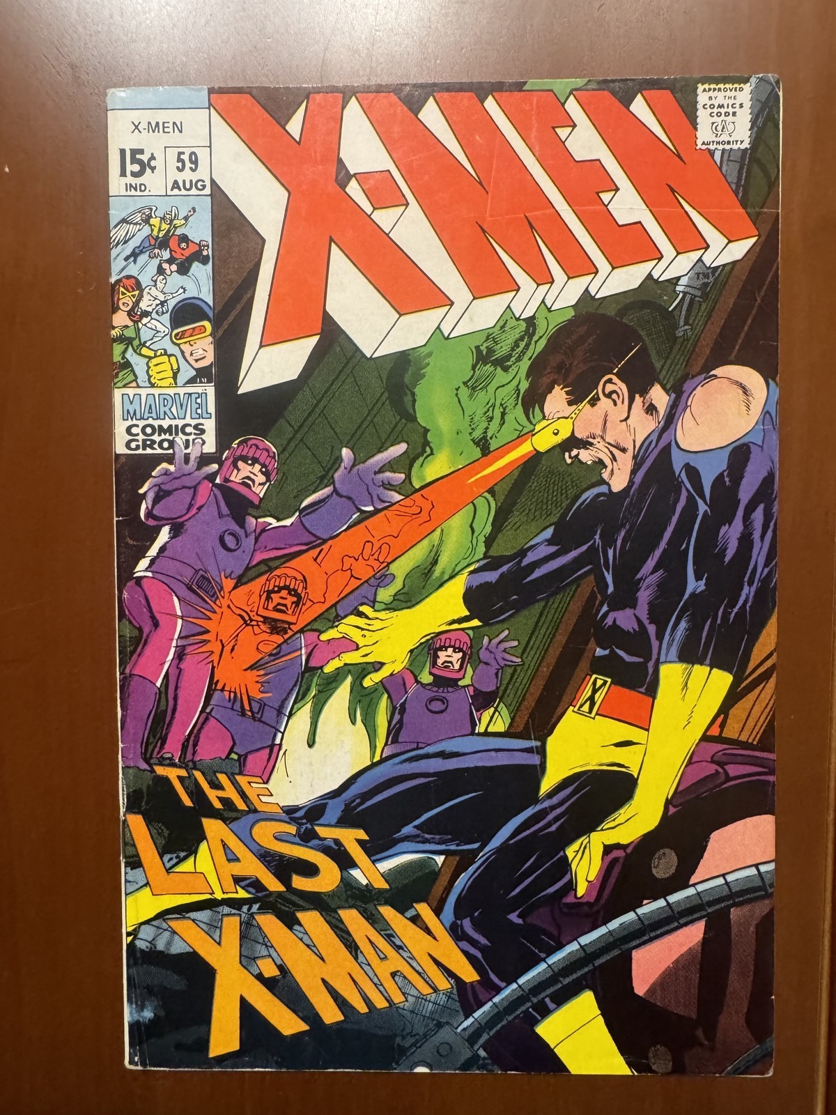 X-Men #59 (Marvel Comics August 1969) RAW 5.5-6.5 Neal Adams Cover Art