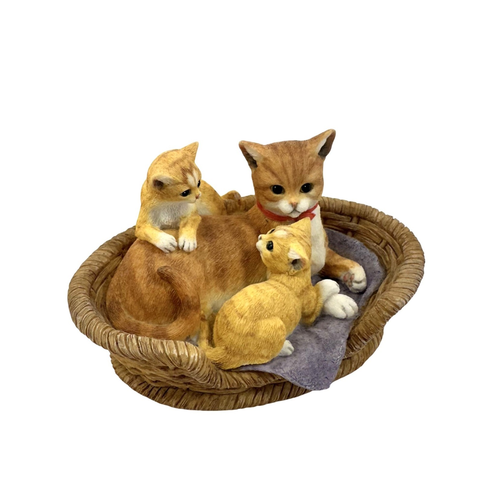Lenox Kitten Cuddles Figurine Hand Painted Porcelain Collectible Cat Cats