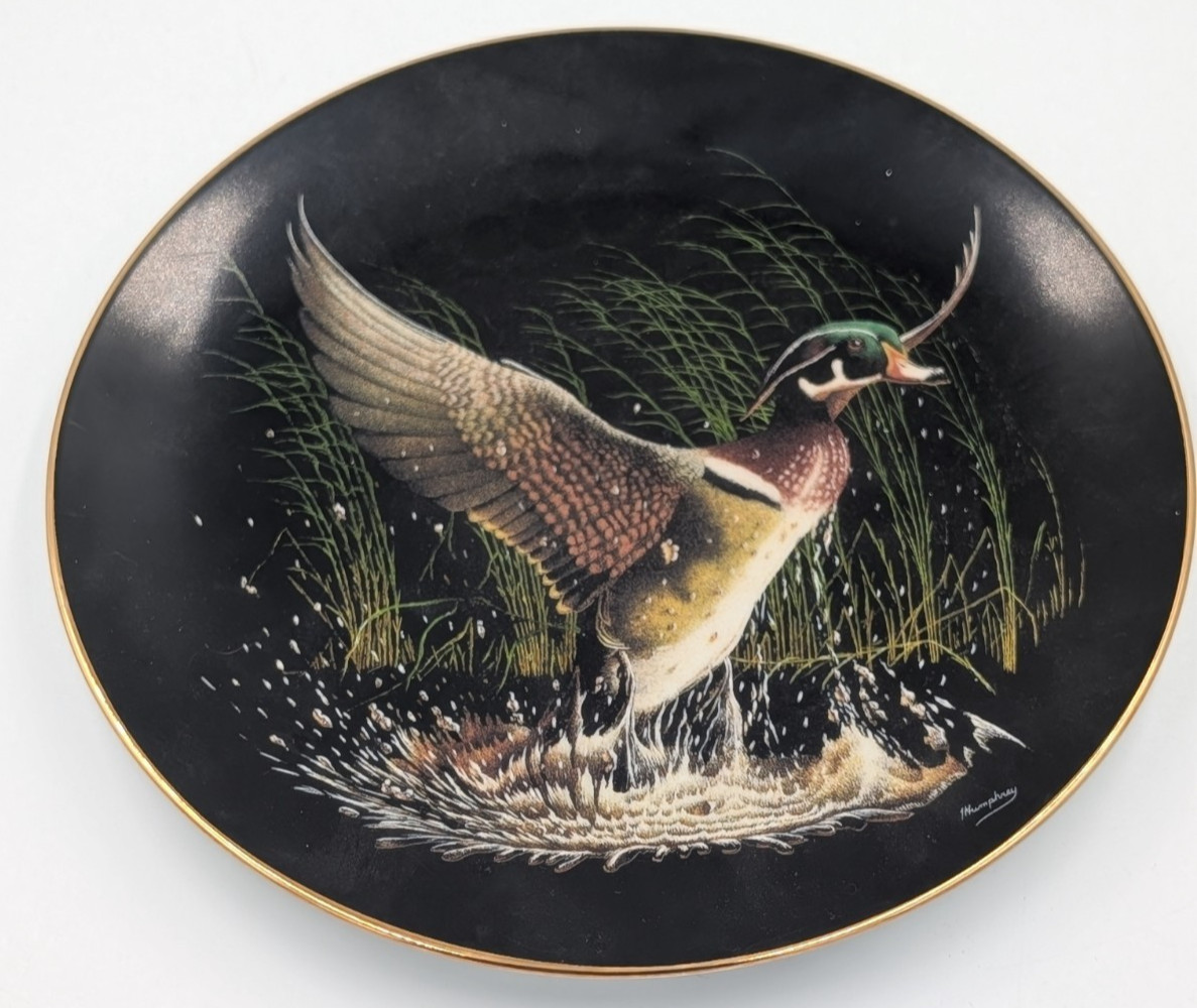1992 W S George Winged Splendor Collector Plate On The Wing Tommy Humphrey