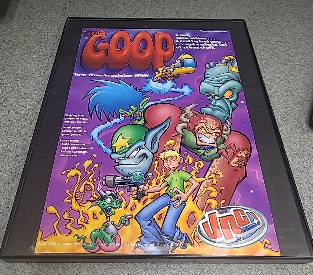 The Goop #1 JNCO Comics  1998 Print Ad Framed 8.5x11 