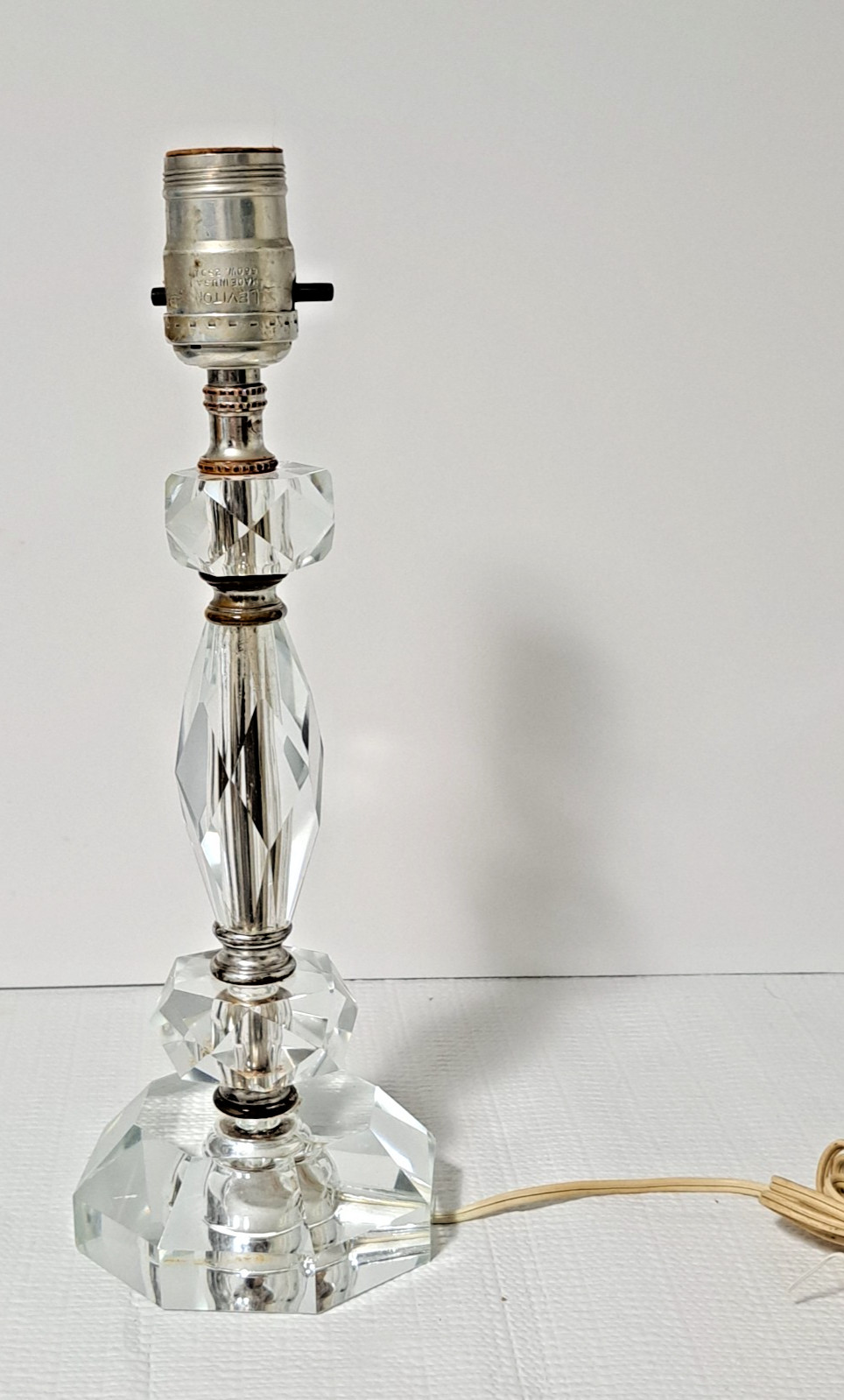 Vintage Mid-Century Stacked Crystal 12\