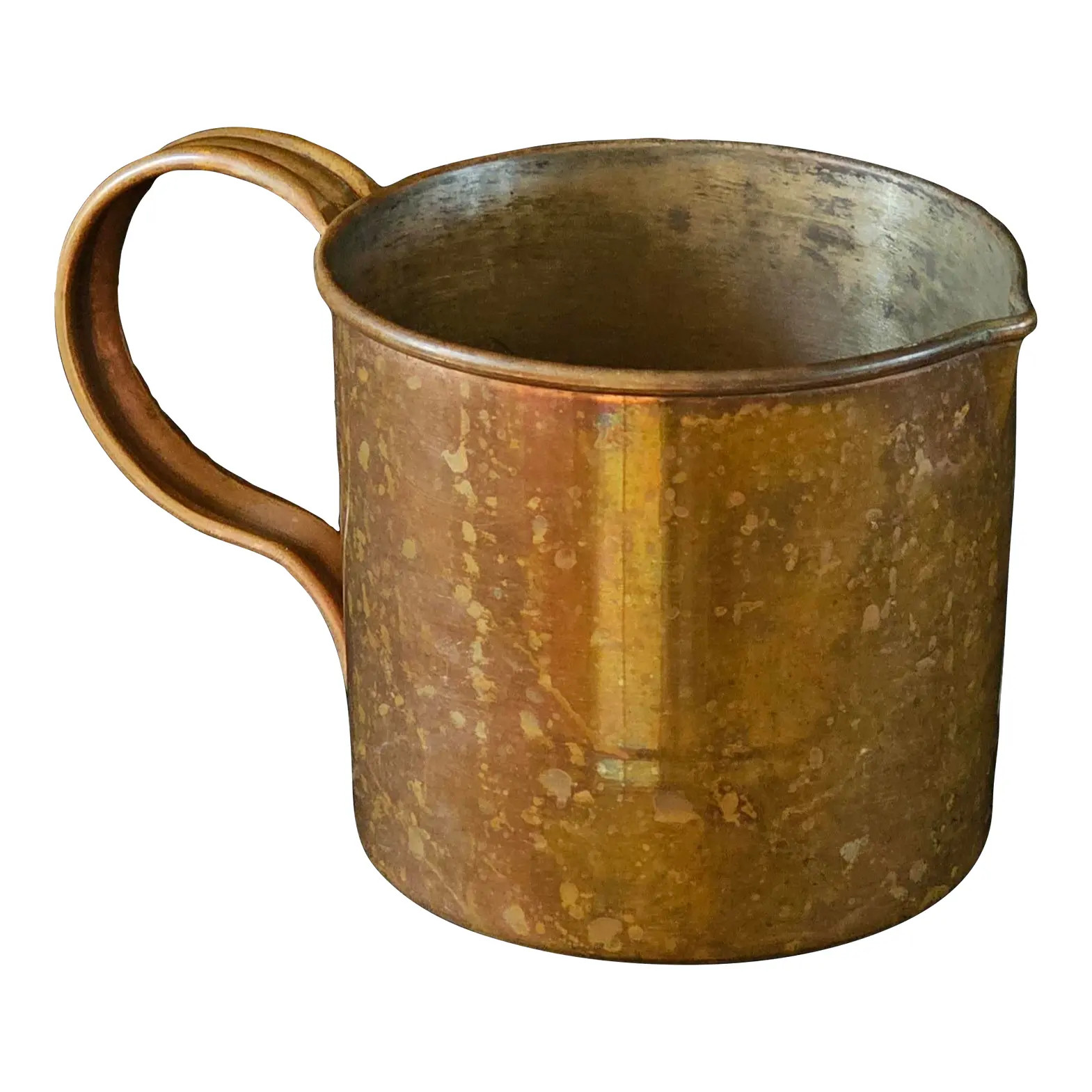 Antique 19th-Century Copper Rum Cup / Naval Measuring Mug – Maritime Interest