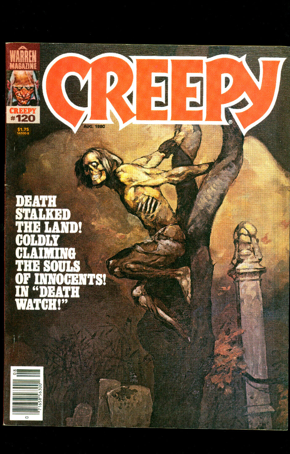 Creepy Magazine #120 Horror Zombie Cover Warren Comics Magazine 1980 Jeff Jones