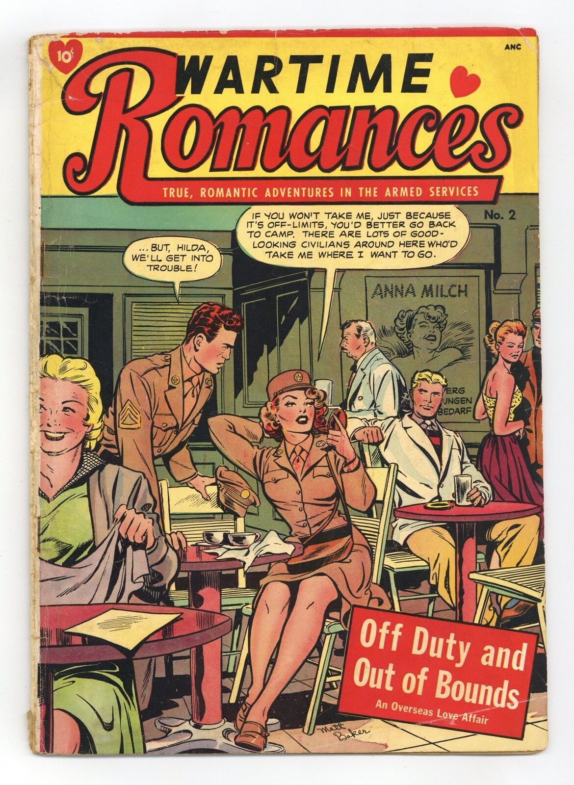 Wartime Romances #2 VG- 3.5 1951