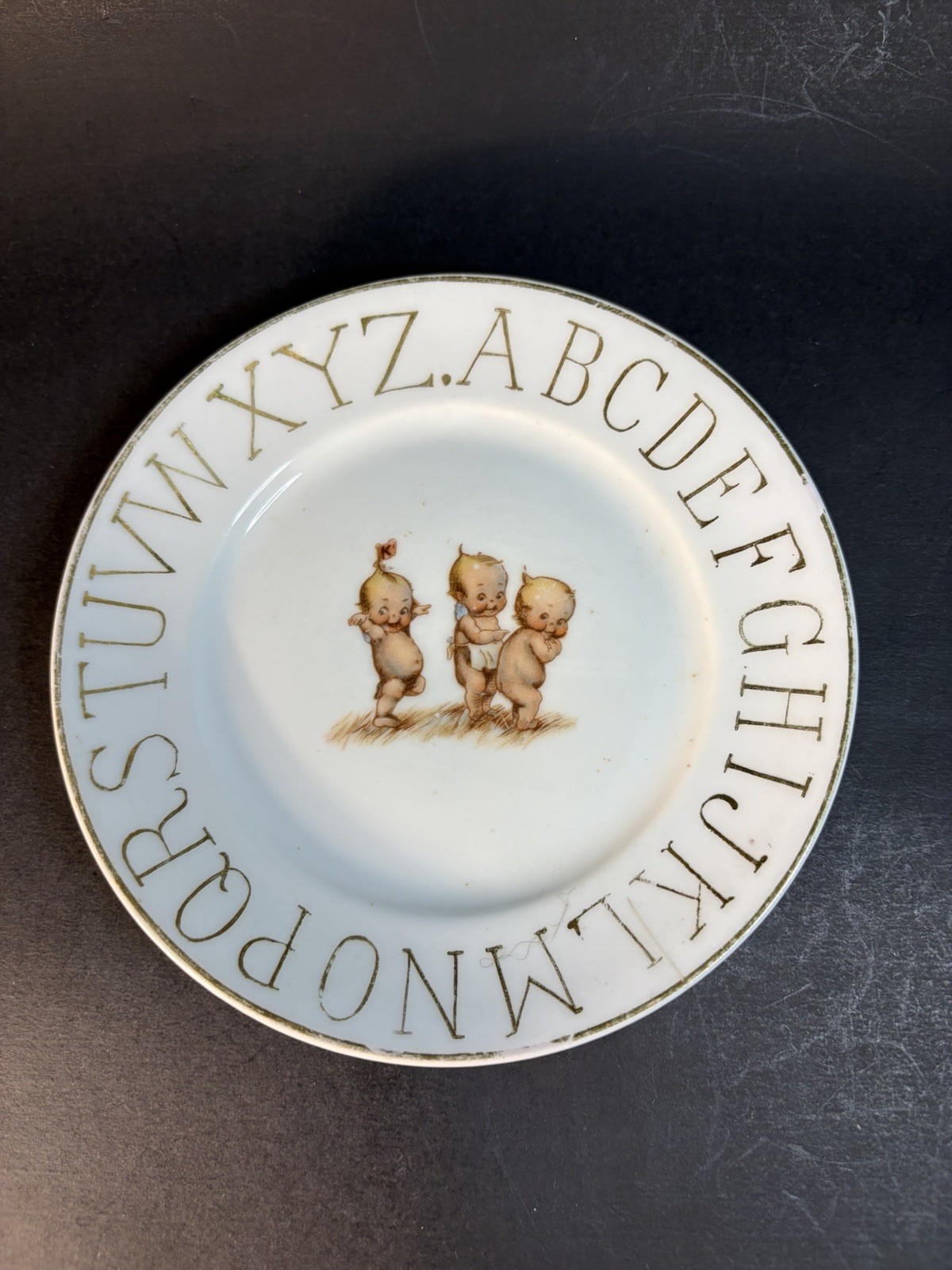 Antique ABC “Kewpie Plate\