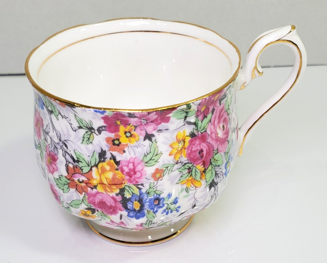 Royal Albert Rose Chintz Hampton Tea Cup Teacup Bone China ENGLAND