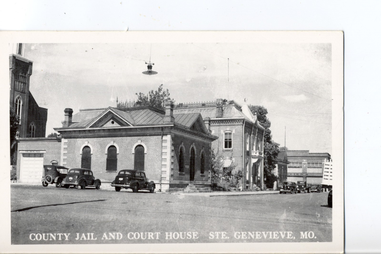 County Jail & Court House, Ste Genevieve, Mo. Missouri Real Photo Postcard