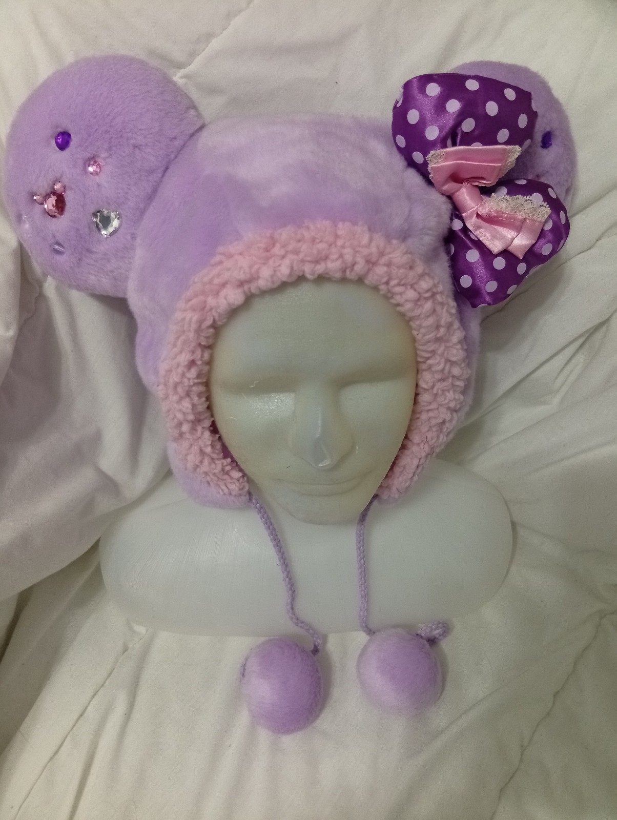 Tokyo Disney Resorts Purple Jeweled Fan Cap