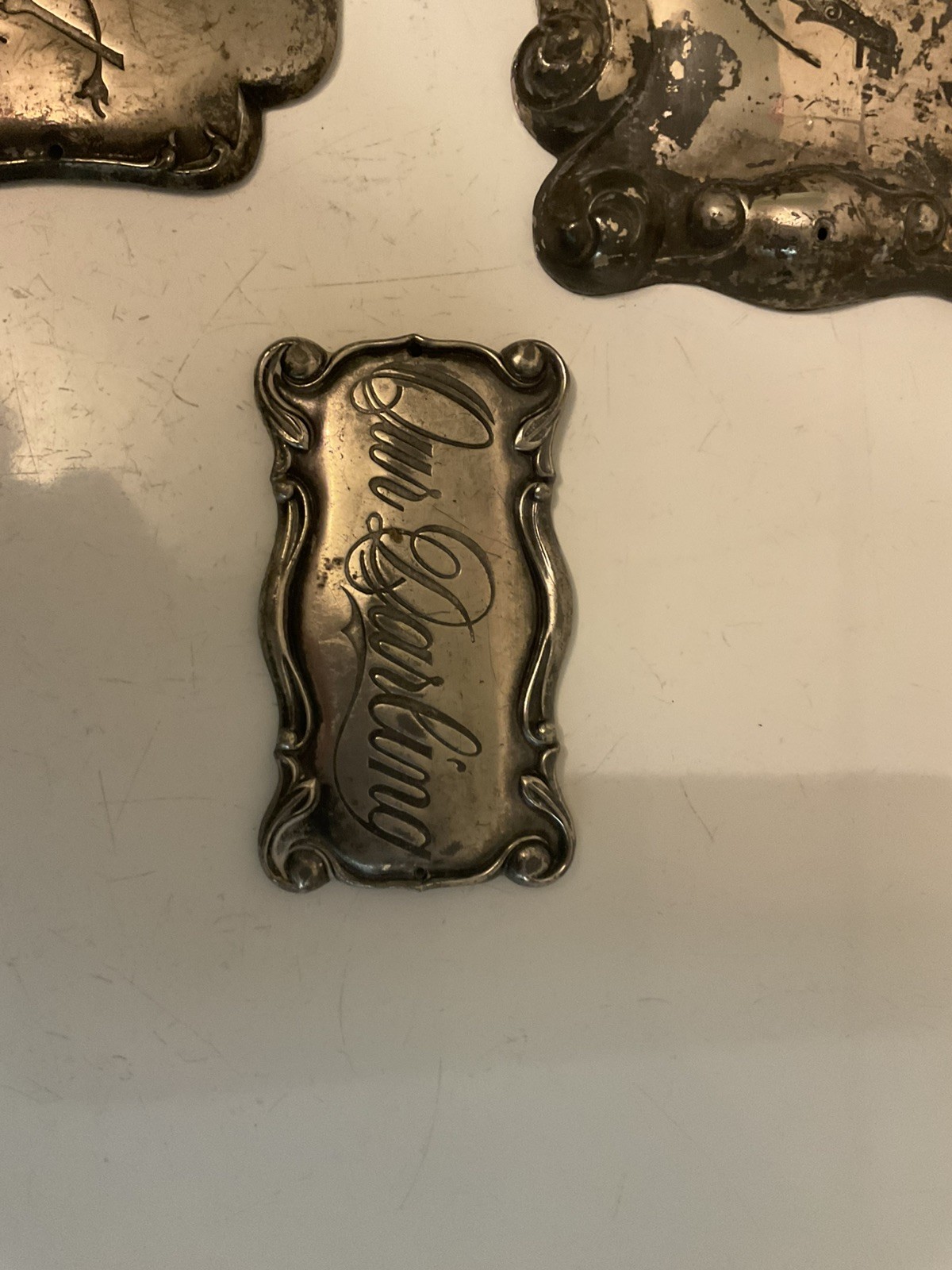 Antique Victorian Casket Coffin Plaques \ Antique Victorian Casket Coffin Plaques \