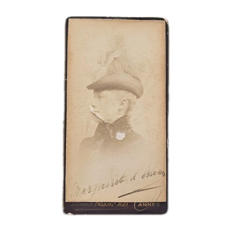 Princess Marguerite of Orleans Signed Photo Cabinet Card CDV Duchess of Magenta
