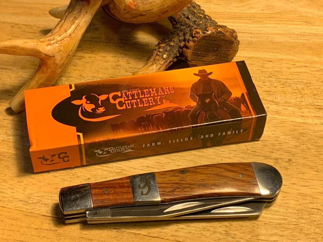 Cattleman\'s Cutlery Rosewood Trapper 4 1/8\ Cattleman\'s Cutlery Rosewood Trapper 4 1/8\