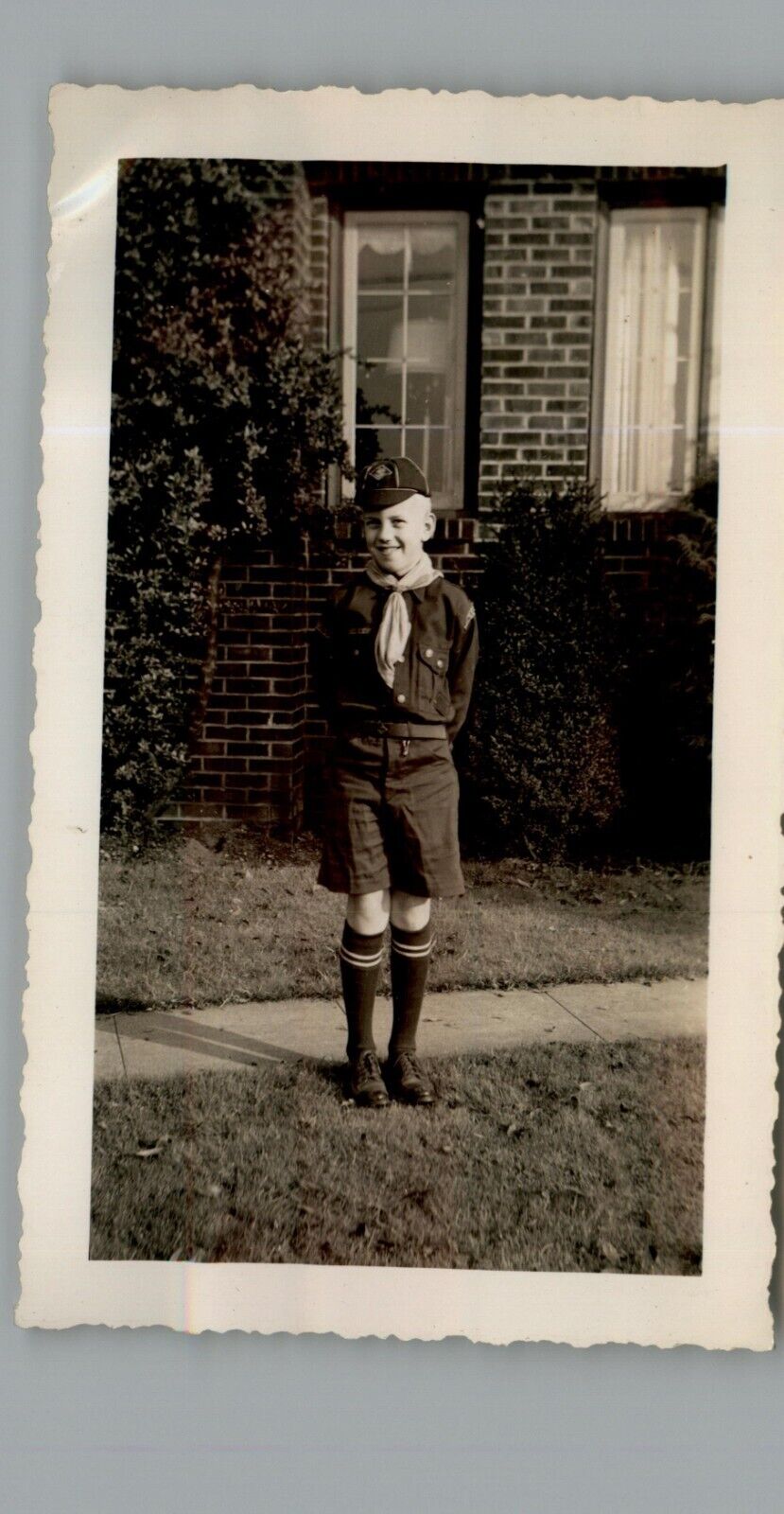 Antique 1940\'s Boy Scout Uniform - Black & White Photography Photos