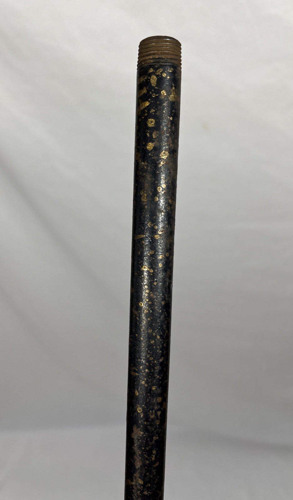 Antique Iron or Steel Bridge Floor Lamp Threaded Rod Pole Lamp Parts 4FT 3/4
