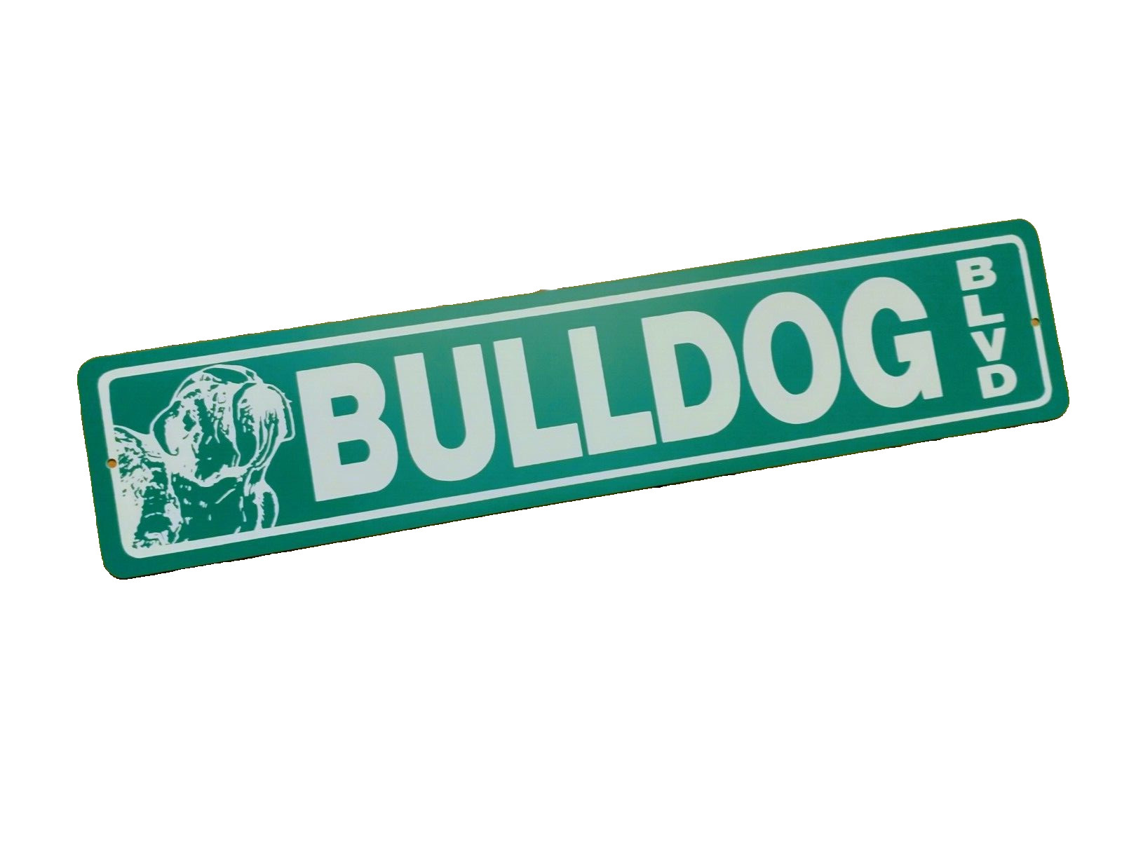Bulldog Bull dog Blvd Boulevard sign  23X5