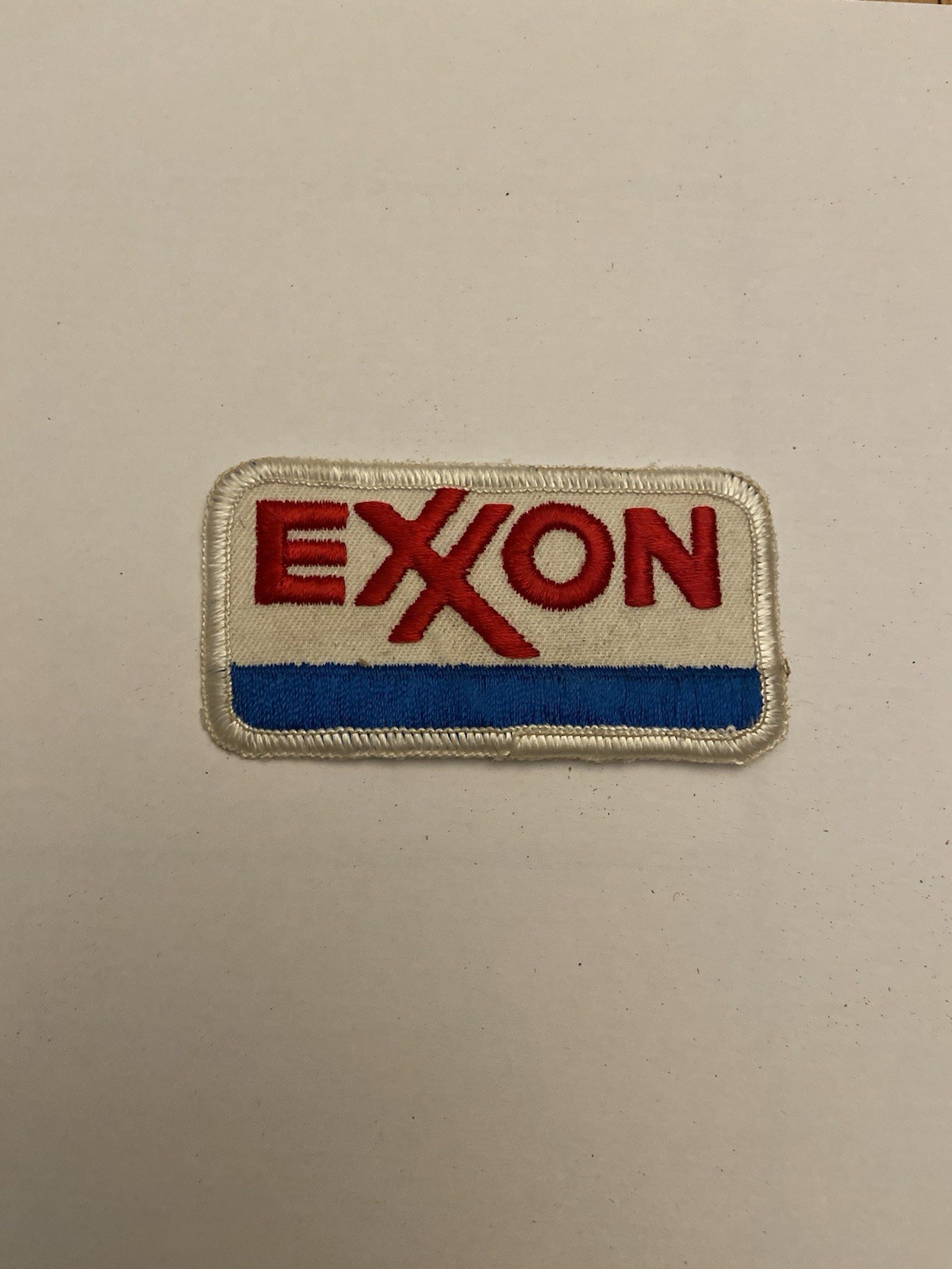 Vintage Jacket Patch - Exxon Oil - NOS 3 1/2” Long