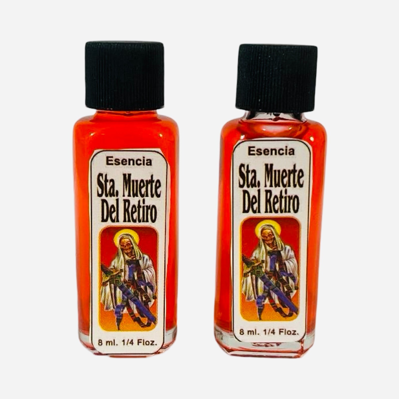 2PACK- Santa Muerte Del Retiro Aceite Perfume Para Alejar Retirar Enemigos