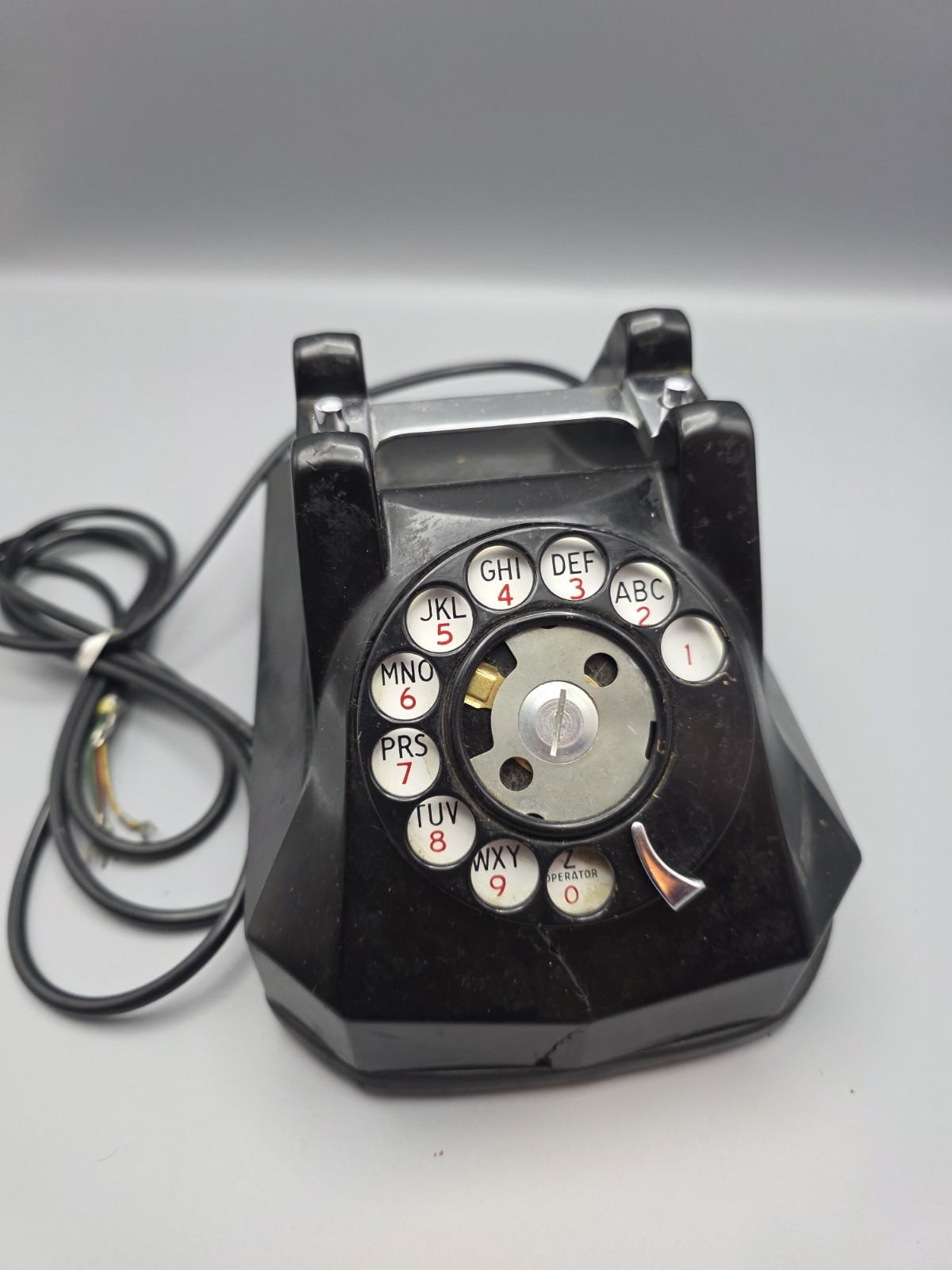 Vintage 1940s Automatic Electric Model 40 Bakelite Rotary Telephone - Parts Only