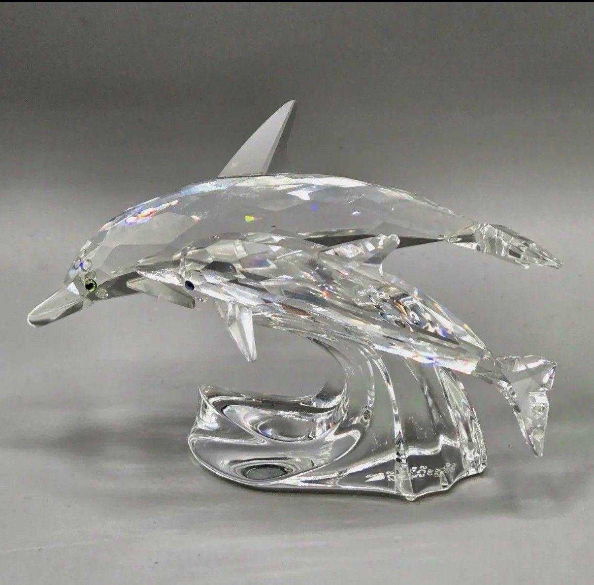 Swarovski Crystal Dolphin SCS 1990 Annual “Lead Me” figurine  MINT