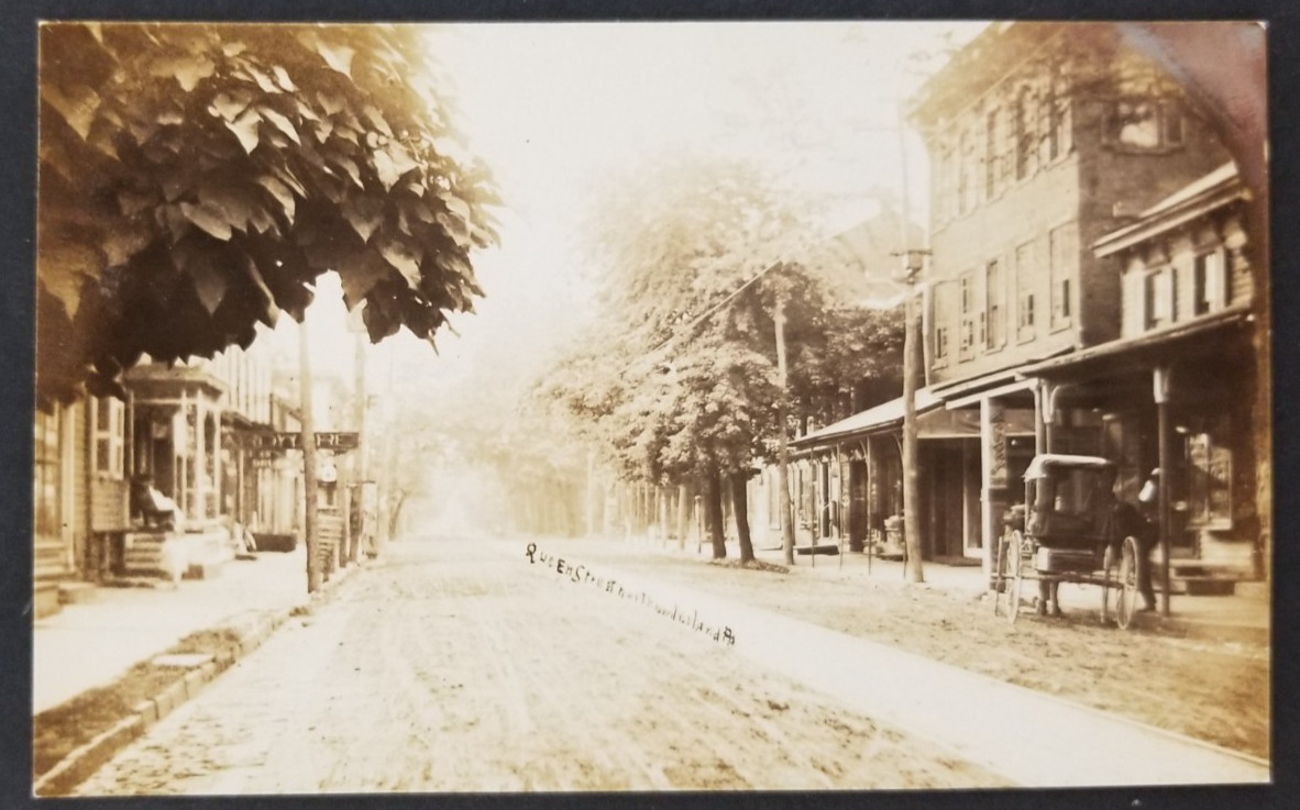 Postcard Real Photo Queen Street Northumberland Pennsylvania 1905 Postcard Real Photo Queen Street Northumberland Pennsylvania 1905