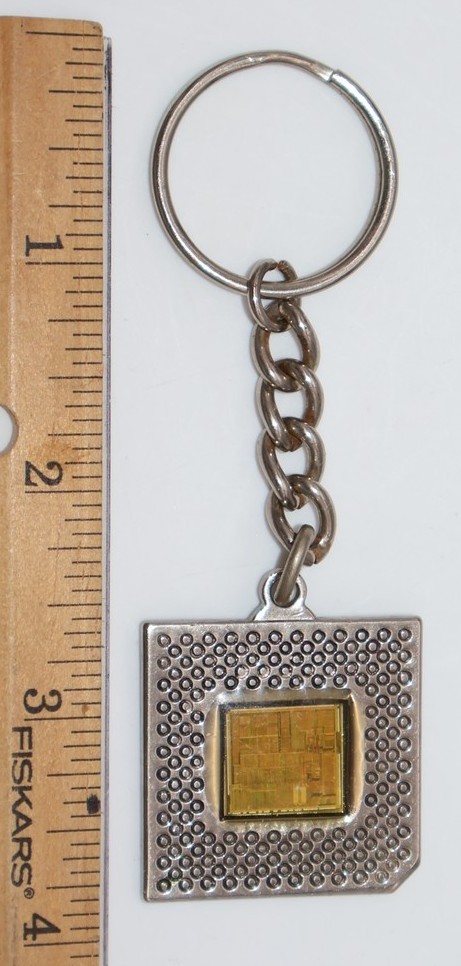 Vintage Intel Inside Pentium Processor Keychain CPU Collectible Tech Memorabilia