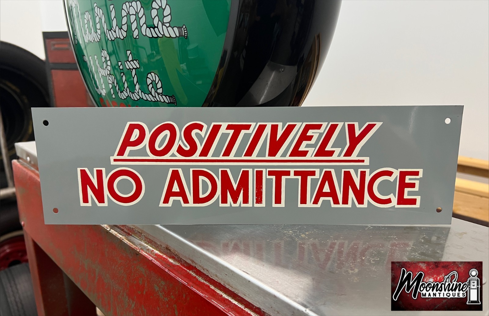 Vtg. 1960\'s POSITIVELY NO ADMITTANCE Sign - NOS