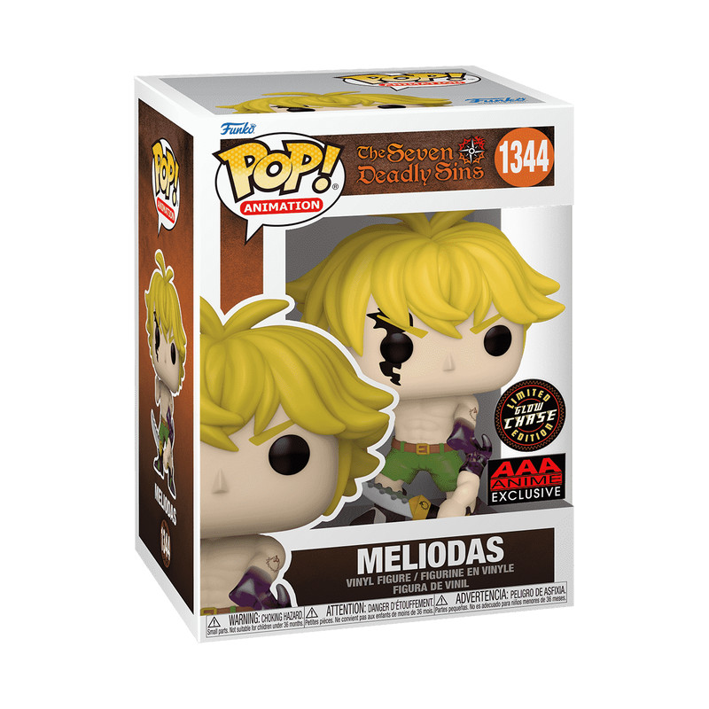 Funko Pop The Seven Deadly Sins Meliodas Chase PX Exclusive 1344