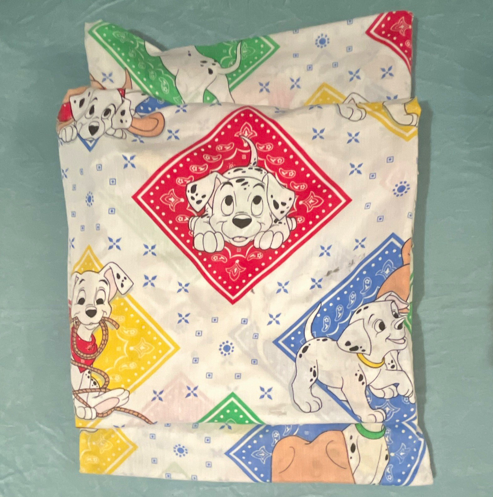 Vintage Disney 101 Dalmatians Bedding Sheet set Cowboy