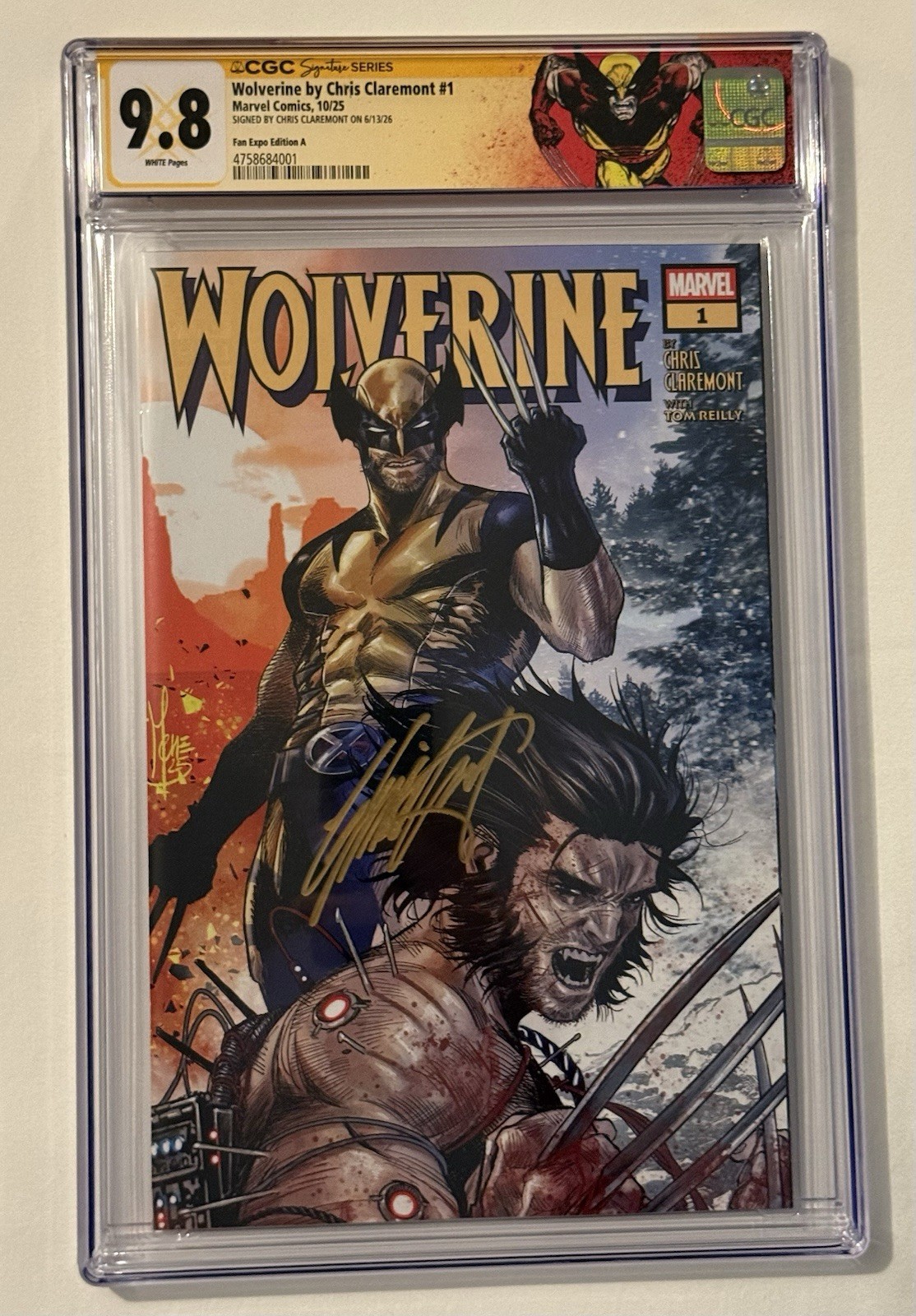 Wolverine Chris Claremont #1 CGC SS 9.8 Signed Chris Claremont