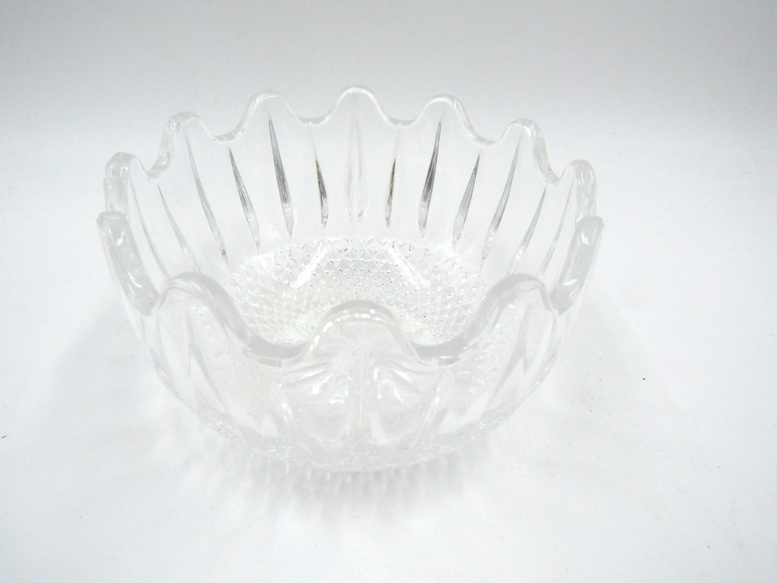 Crystal Glass Covered Round Candy Dish 5\