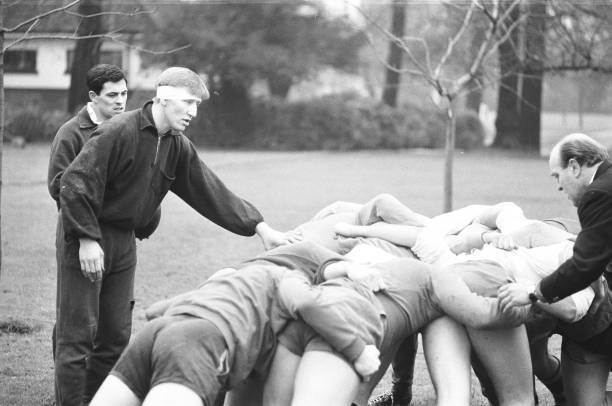 England Rugby Union team training 21st February 1969 Old Photo