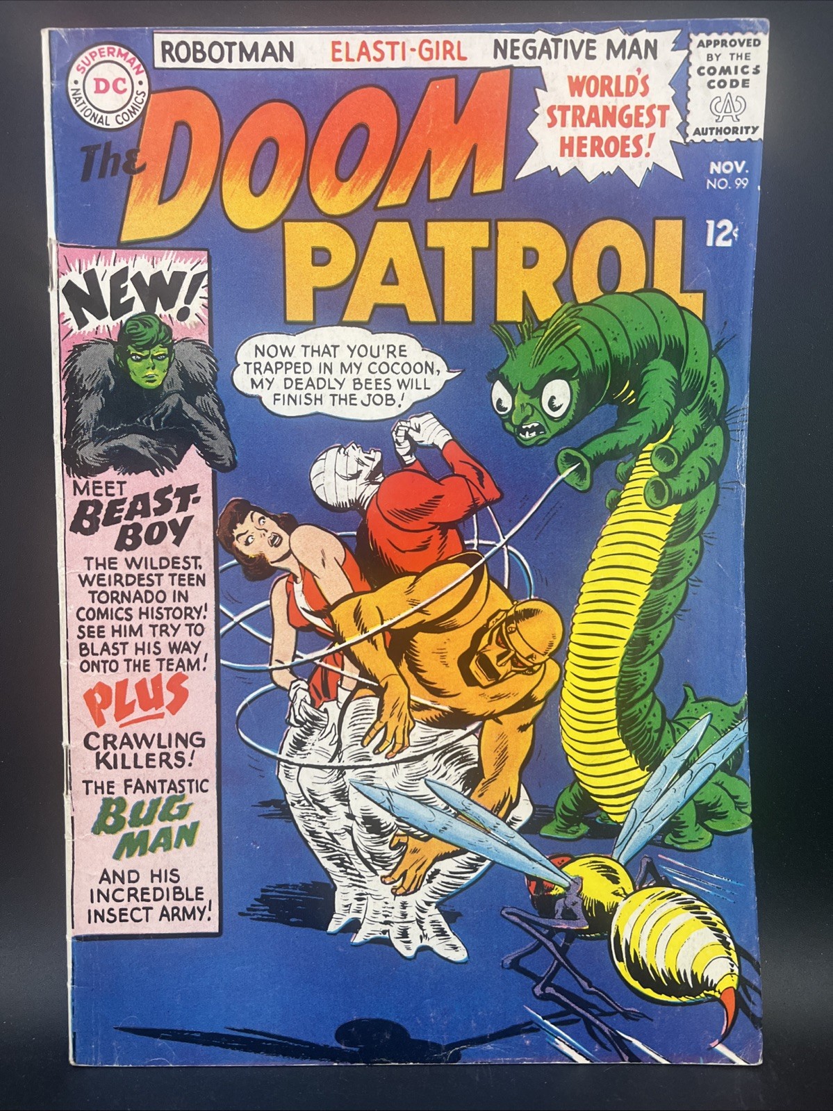 DC Comics Doom Patrol #99 1965 1st Appearance Beast Boy Key Issue Bob Brown