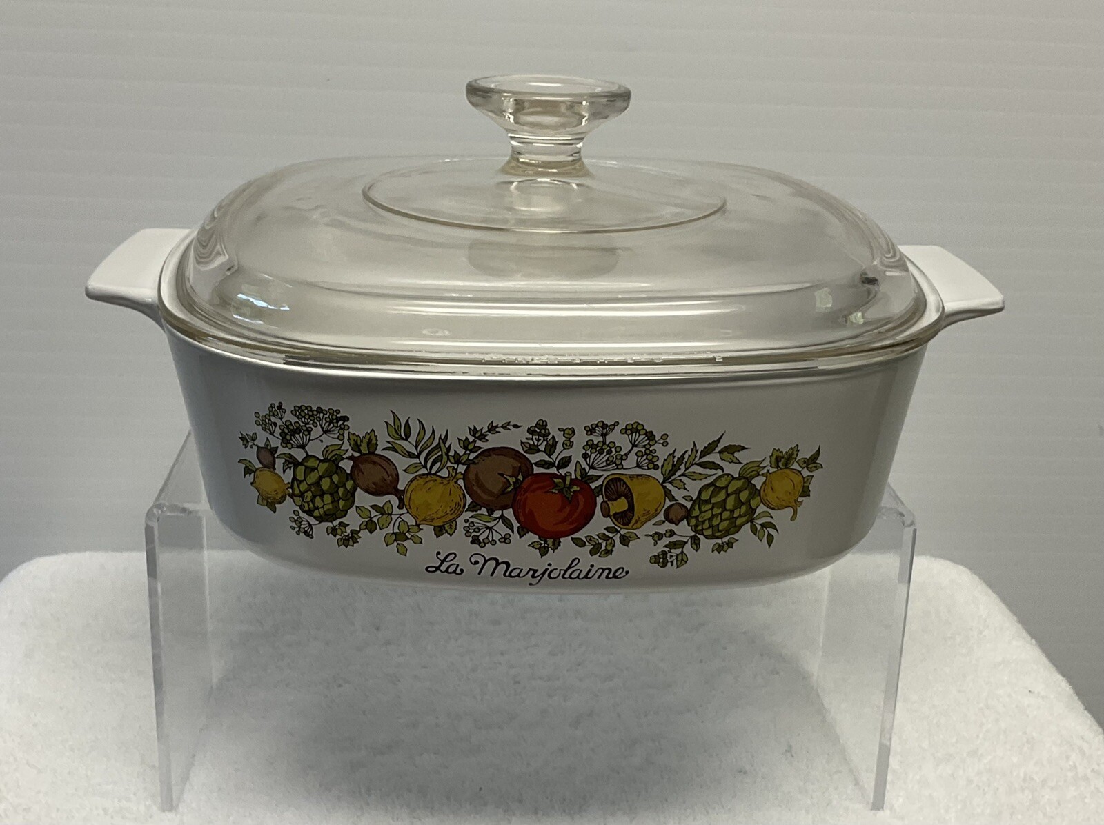 Spice Of Life Corning Ware A-2-B  2 QT La Marjolaine HOLOGRAPHIC RARE REDUCED