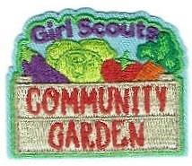 OFFICIAL GIRL SCOUTS COMMUNITY GARDEN Fun Patches Crests Badges GUIDE Tour Visit