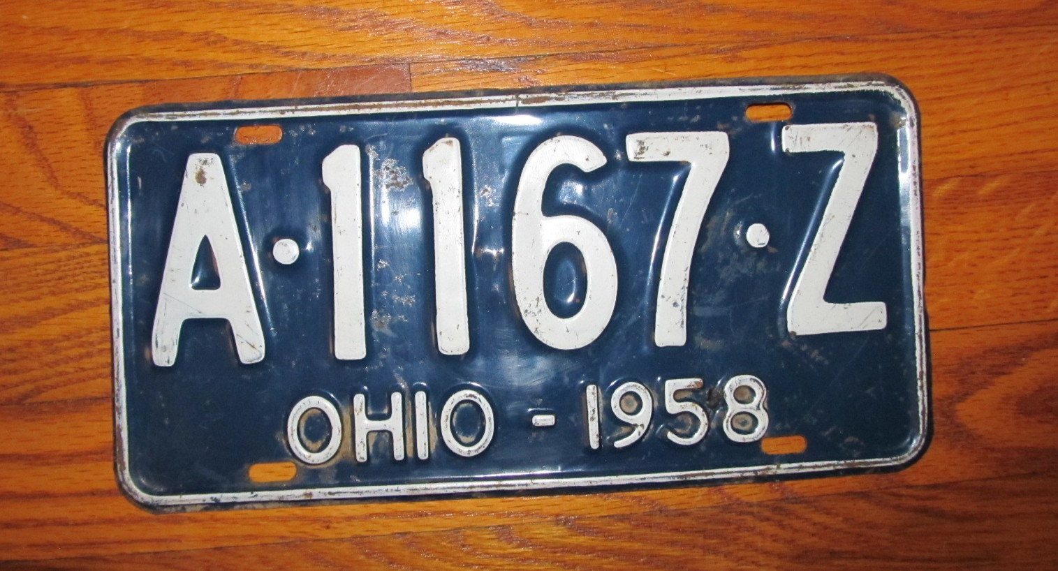Ohio 1958 Old License Plate Garage Car Auto Tag Man Cave A 1167 Z