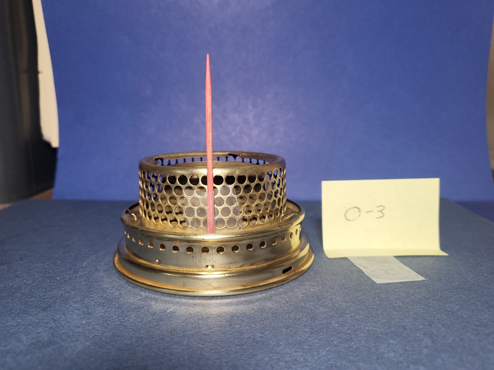 Vintage Aladdin Brass Gallery For Model B, A, 12 & others for Lamps Lox-On MINT