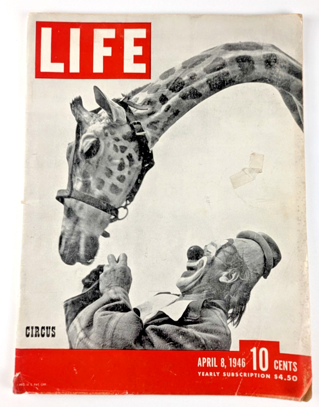 April 8, 1946 - Life Magazine Lou Jacobs Story Circus Cover - WC April 8, 1946 - Life Magazine Lou Jacobs Story Circus Cover - WC