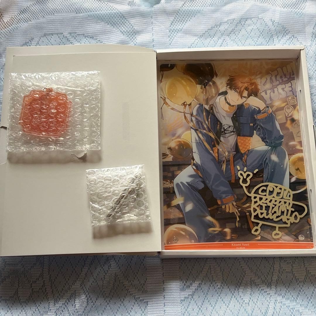 Nijisanji Kitami Yusei Birthday 2025 Celebration Set Acrylic Panel B5 Key Holder