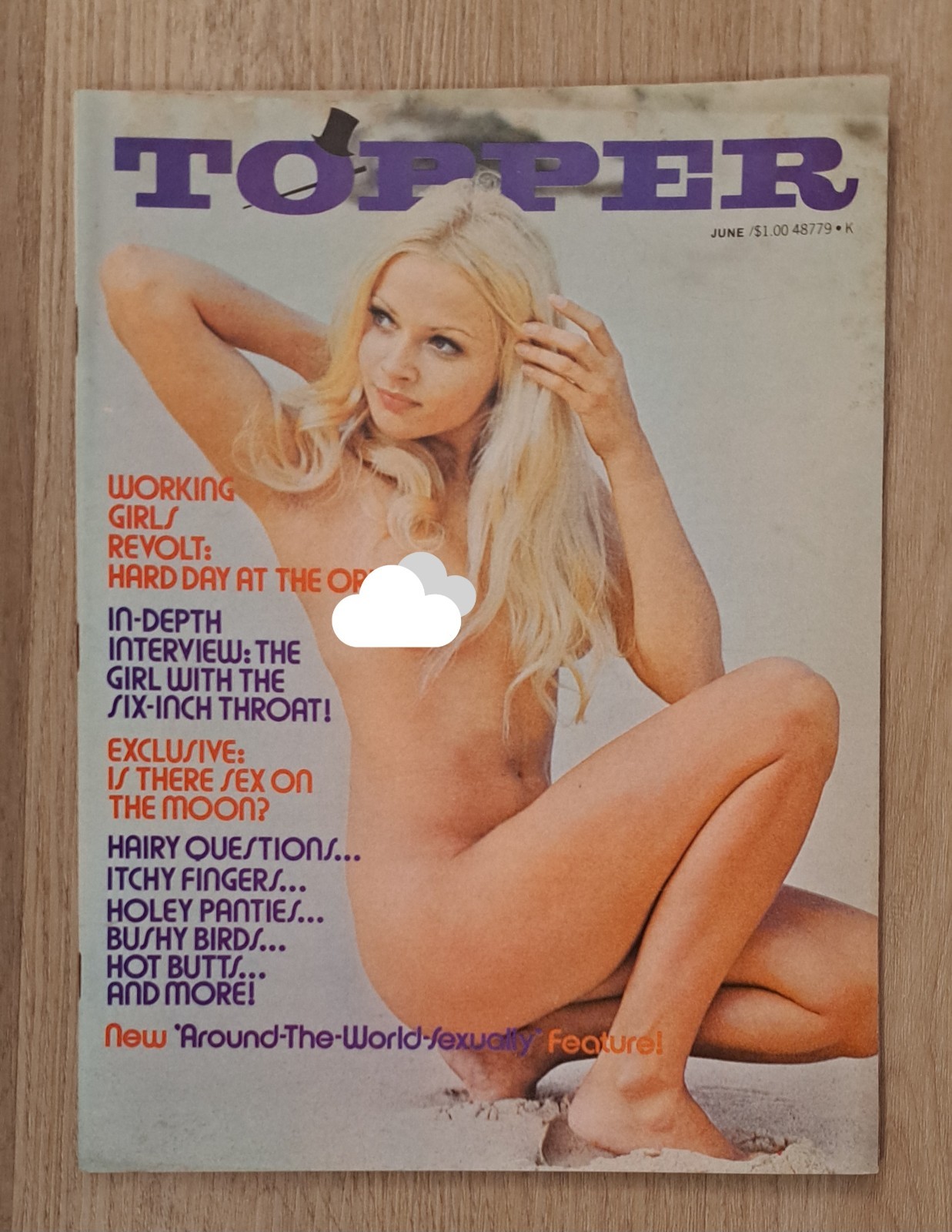 Topper Magazine June 1973 Centerfold Intact 